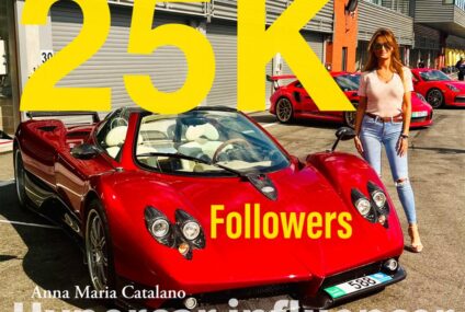 25mila followers per l’Hypercars Influencer Anna Maria Catalano